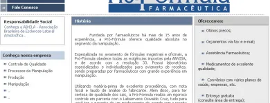 Imagem 4 da empresa PRÓ FÓRMULA FARMÁCIA DE MANIPULAÇÃO Laboratórios de Manipulação - Medicamentos e Cosméticos em São Paulo SP
